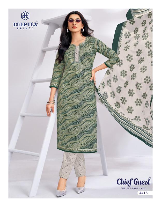 Deeptex chief guest vol-44 two top cotton dress material wholesale pune